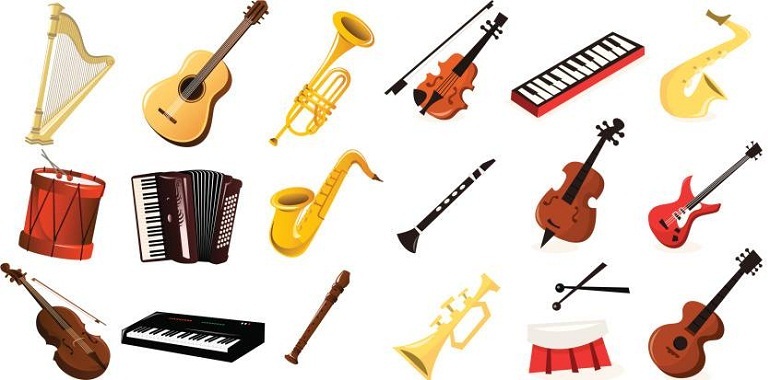 Mỗi nhạc cụ sẽ có những hình dáng, đặc trưng về âm thanh riêng